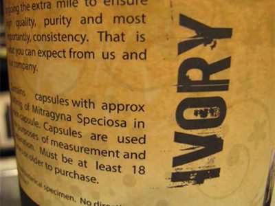 FDA Back Label Raw Form Organics Maeng Da Kratom Ivory White With Contains Statement Ucm603549